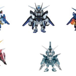 PRE-ORDER SET OF 8 QMSV MINI STRIKE FREEDOM GUNDAM & JUSTICE GUNDAM (Mar. 2026) PO end (Nov-24-2024)