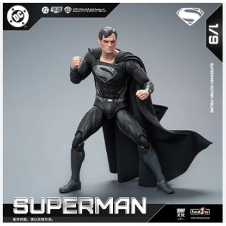 PRE-ORDER FondJoy DC1026 1/9 DC Aciton Figure Black Superman 2.0 (Q2, 2026) PO end (Dec-22-2025)