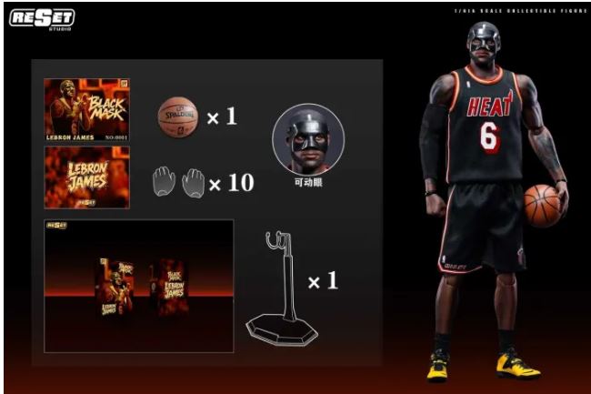 PRE-ORDER Miami Heat Black Mask LeBron James (Q3 2026) PO end (DEC-22-2025)