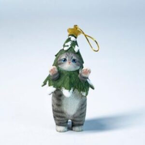 PRE-ORDER Xmas Cat Gray white (Jan. 2026) PO end (Dec-3-2025)