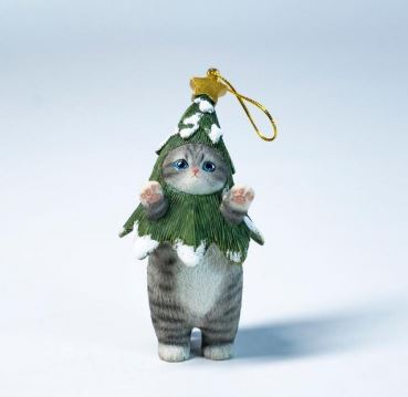 PRE-ORDER Xmas Cat Gray white (Jan. 2026) PO end (Dec-3-2025)
