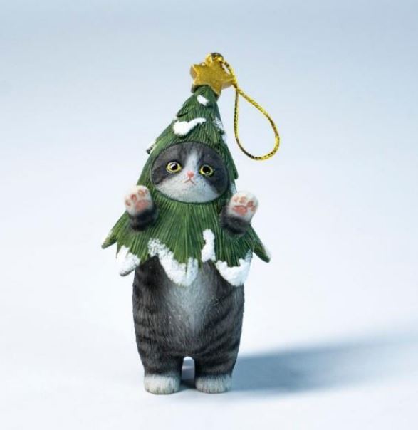 PRE-ORDER Xmas Cat Dark gray white (Jan. 2026) PO end (Dec-3-2025)