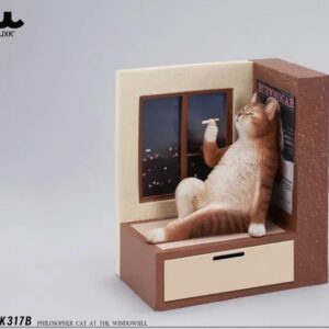 PRE-ORDER Philosopher Cat at the Windowsill Brown (Q3 2026) PO end (Dec-1-2025)