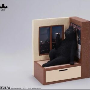PRE-ORDER Philosopher Cat at the Windowsill Black (Q3 2026) PO end (Dec-1-2025)