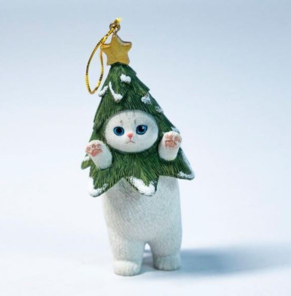 PRE-ORDER Xmas Cat white (Jan. 2026) PO end (Dec-3-2025)