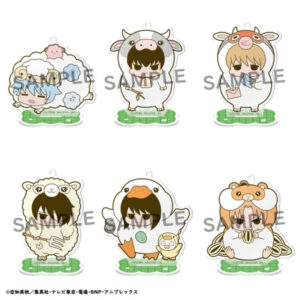 PRE-ORDER box of 6 - Acrylic Stand Gintama Prince Hata & Animal Paradise Farm of Love & Peace (Jun. 2026) PO end (Jan-21-2026)