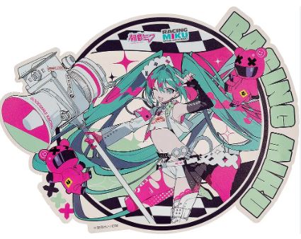 PRE-ORDER box of 5 - Hatsune Miku: Racing Ver. 2025 Sticker B (Apr. 2026) PO end (DEC-8-2025)