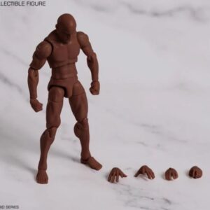 PRE-ORDER 1/18 Black Colored Movable Male body High shoulder (Q3 2026) PO end (Jan-19-2026)