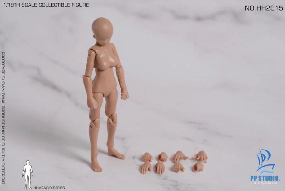 PRE-ORDER 1/18 Wheat Colored Movable Female Body (Q3 2026) PO end (Jan-19-2026)