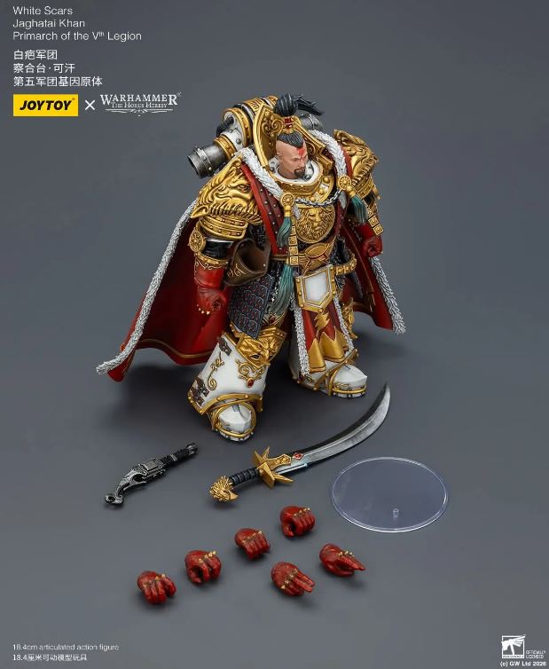 PRE-ORDER 1/18 White Scars Jaghatai Khan Primarch of the Vth Legion (Q2 2026) PO end (Jan-28-2026)