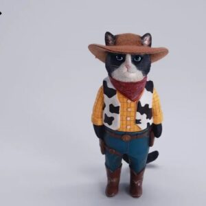 PRE-ORDER 1/6 Cowboy Cat Black White (Q3 2026) PO end (Feb-4-2026)