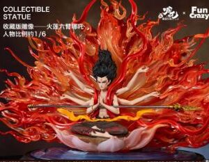 PRE-ORDER 1/6 Fire Lotus Six-Armed Nezha Statue (Q3 2026) PO end (Feb-23-2026)