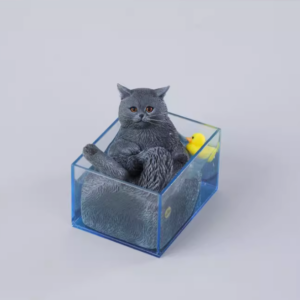 PRE-ORDER Bubble Bath cat Gray (Q3 2026) PO end (Apr-8-2026)