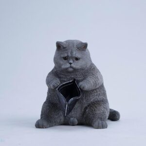 PRE-ORDER Empty Wallet Cat Gray (Q3 2026) PO end (Mar-27-2026)