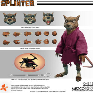 PRE-ORDER One 12 Collective Teenage Mutant Ninja Turtles Splinter (Q1 2027) PO end (Mar-30-2026)