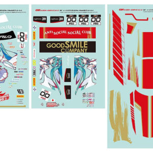 PRE-ORDER BOX OF 5 - GSR Character Customization Series 052: Racing Miku SPA 2025 Ver. 1/10 Scale Sticker Set (Aug. 2026) PO end (MAY-4-2026)