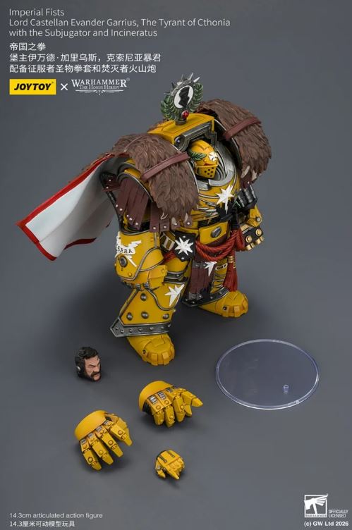 PRE-ORDER 1/18 Warhammer 'The Horus Heresy' Imperial Fists Lord Castellan Evander Garrius (Jul. 2026) PO end (JUN-3-2026)