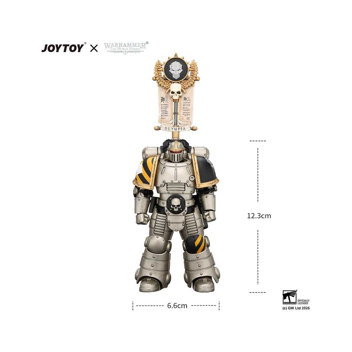 PRE-ORDER 1/18 Iron Warriors MkII Legionary Vexilla + bolter (Sep. 2026) PO end (Jun-26-2026)