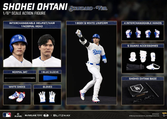 PRE-ORDER BW-UMS-12701 BLITZWAY x McFarlane Toys 1/6 Major League Baseball Shohei Ohtani Action Figure Standard Version (Q2 2027) PO end (jul-31-2026)