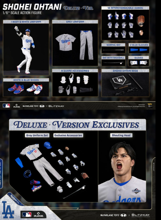 PRE-ORDER BW-UMS-12702 - BLITZWAY x McFarlane Toys 1/6 Major League Baseball Shohei Ohtani Action Figure Deluxe Version (Q2 2027) PO end (jul-31-2026)