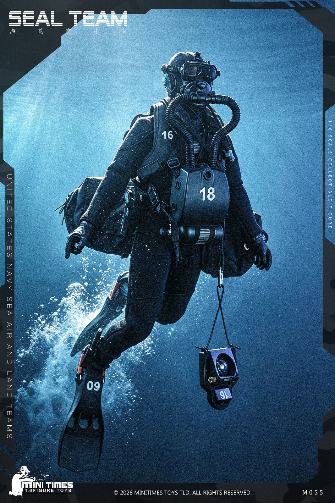 PRE-ORDER MINI TIME MT-M055 1/6 United States Navy Sea Air And Land Teams Seal Team (Q1 2027) PO end (Aug-17-2026)
