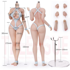 PRE-ORDER Large Bust SR-DD01 - 1/6 Alluring Kitty Girl Platinum Silicone Female Body without Head Sculpt (Q4 2026) PO end (AUG-19-2026)