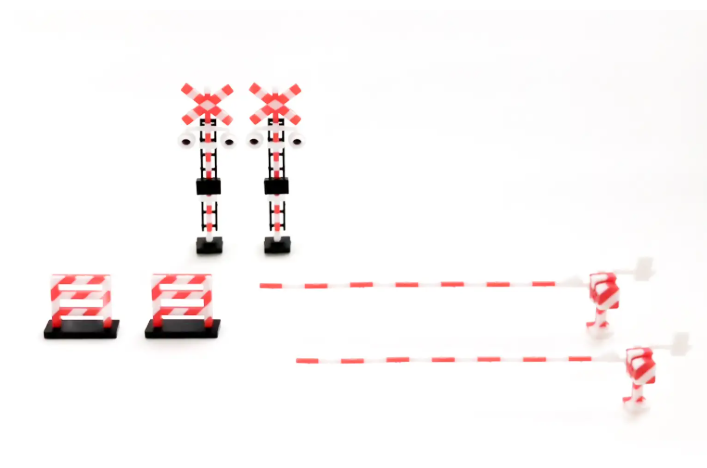 PRE-ORDER Order per case of 24 Railway Crossing?Red?White) (Jan. 2027) PO end (Sep-21-2026)