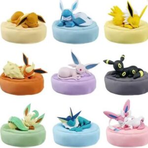 PRE-ORDER Pokemon Series Eeveelution Sleeping Posture Ornament Blind Box (BOX OF 9) (Re-release) @ 400 EA (Oct. 20216) PO end (SEP-18-2026)