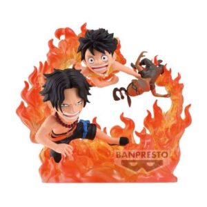 PRE-ORDER ONE PIECE WORLD COLLECTABLE FIGURE LOG STORIES-PORTGAS D.ACE & MONKEY D.LUFFY-MARINEFORD (May. 2027) PO end (oct-28-2026)